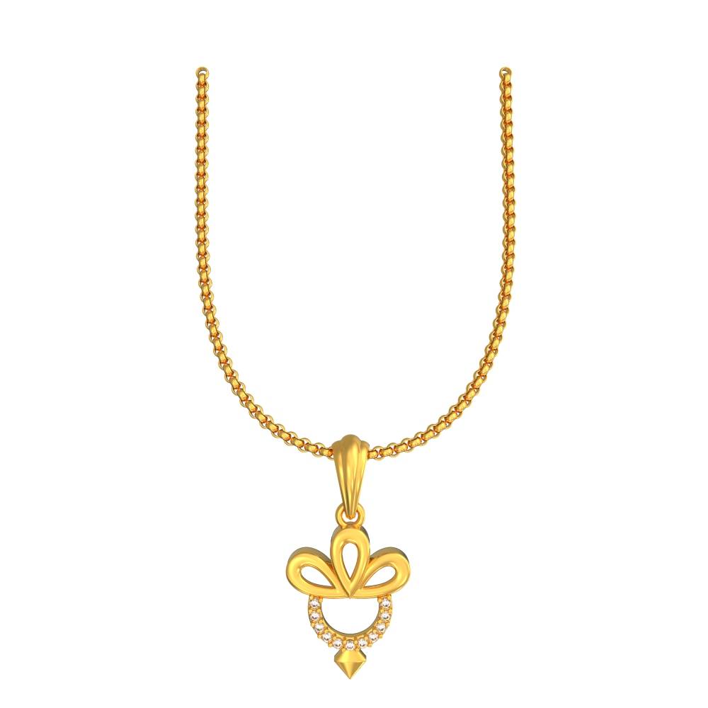 Pretty Gold Pendant Designs For Female