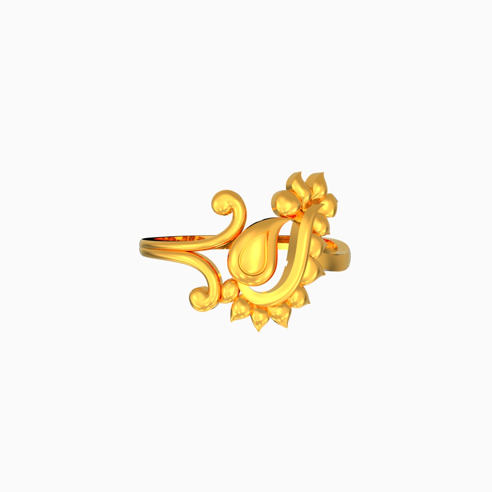 Radiant Nature Gold Ring