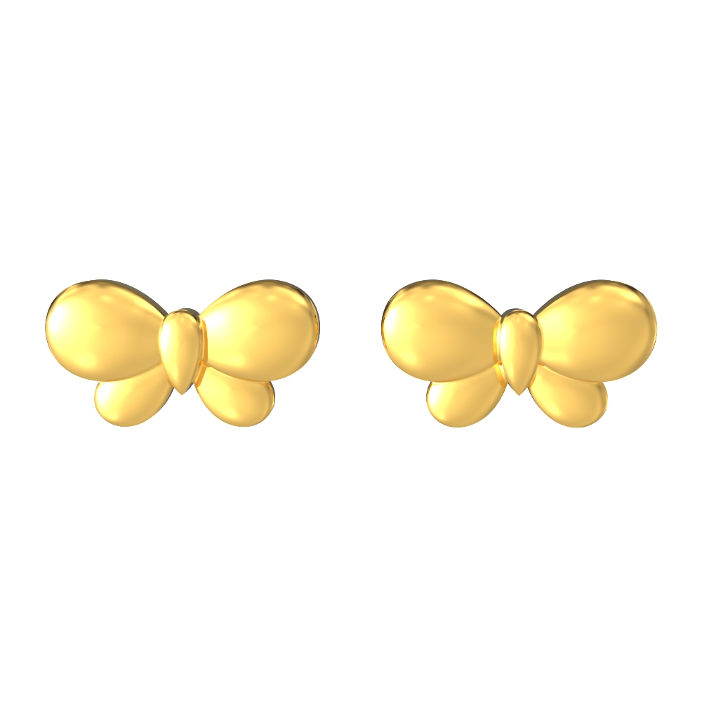 Ribbon Stud Earrings