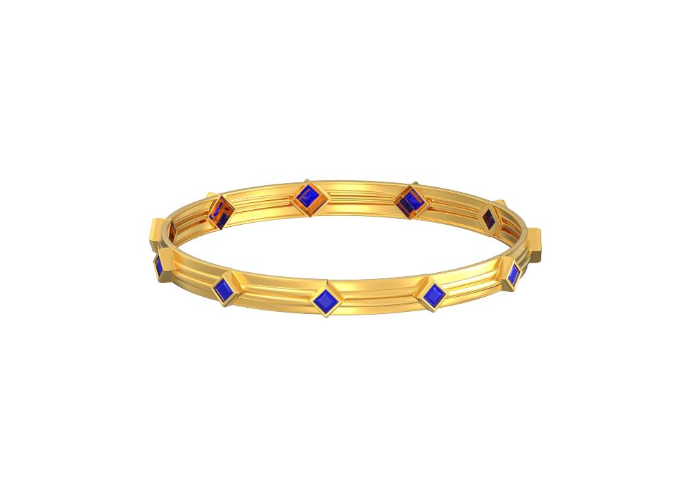 Square Design Bangle Gold