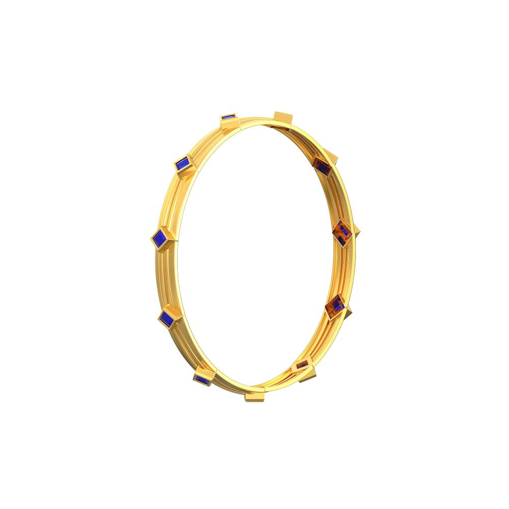 Square Design Simple Bangle Gold