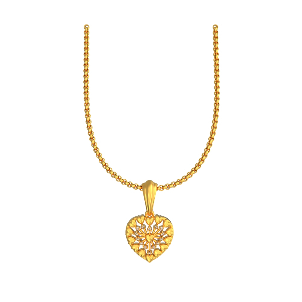 Stunning 22k Gold Heart Pendant (1)