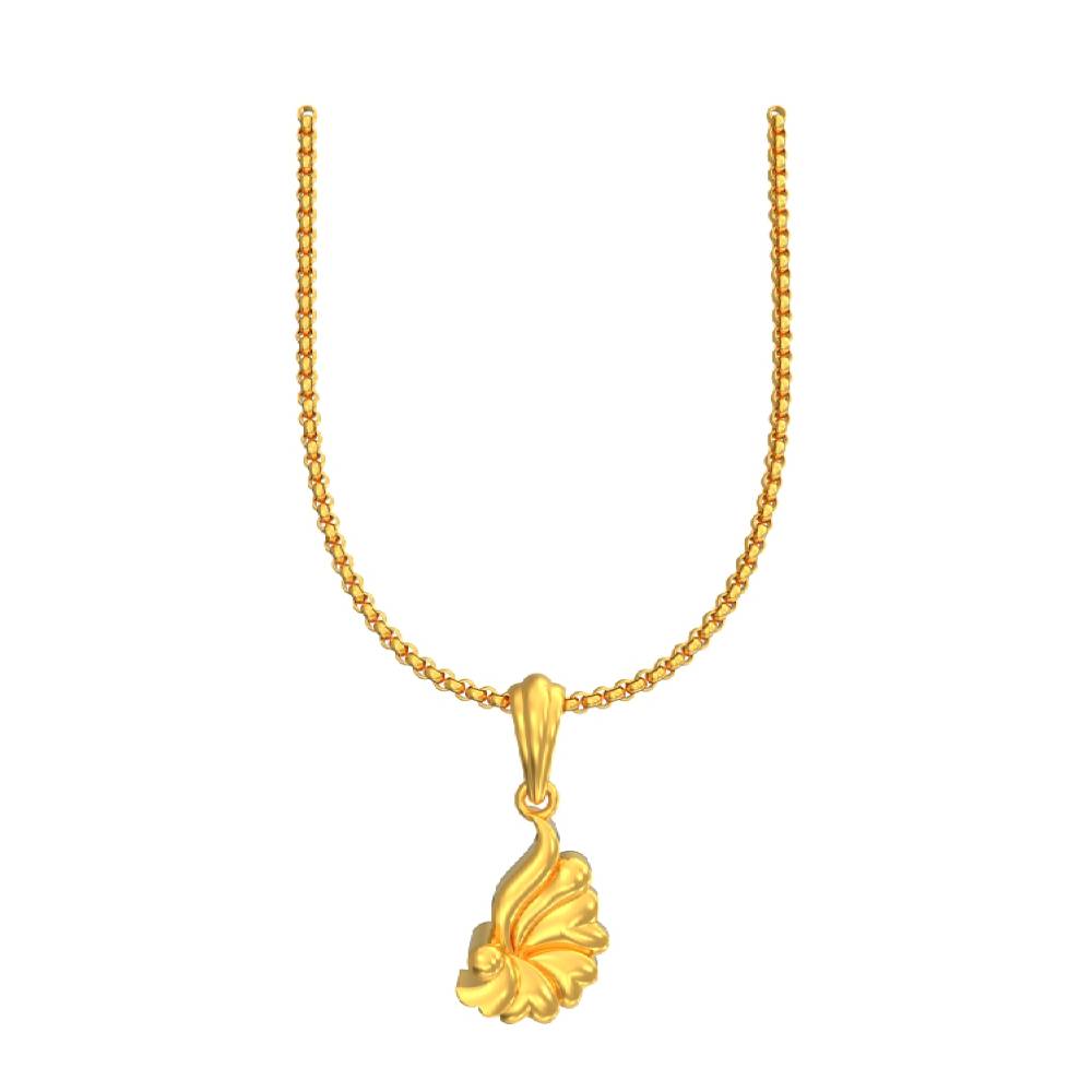 Manageable Gold Pendant For Ladies