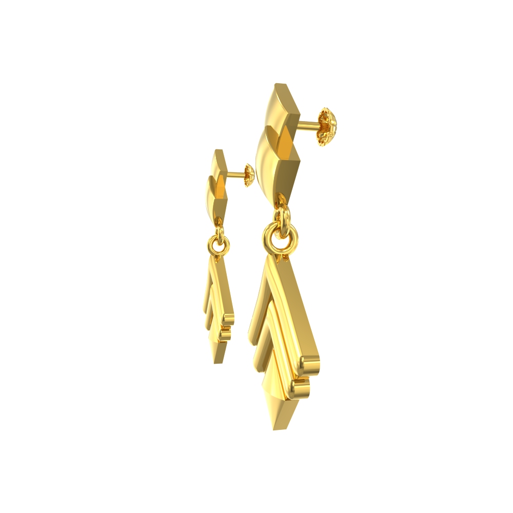 Yellow Gold Earring For Womens Chennai