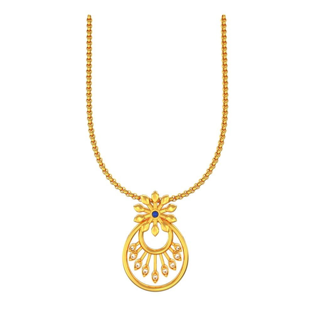 22k Blossom Trendy Gold Pendant