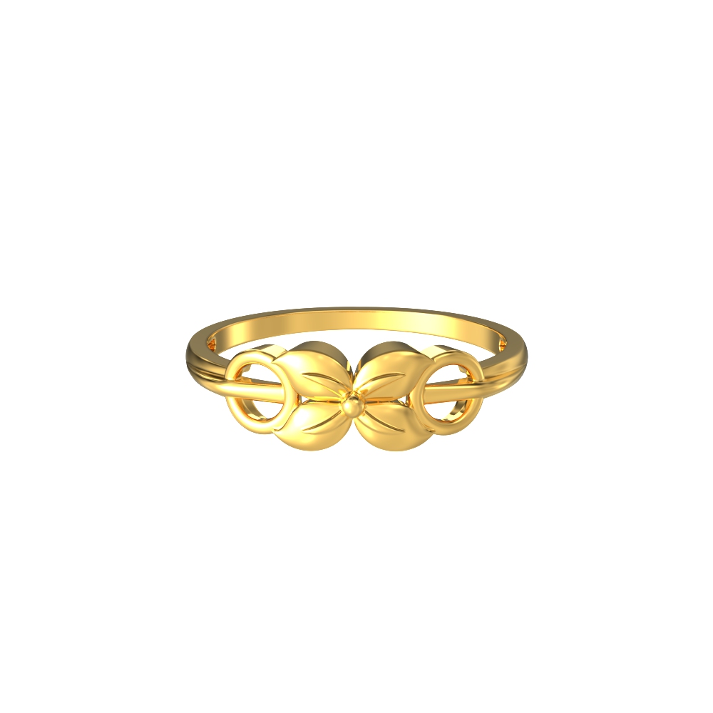22k Elegant Look Gold Flower Design Ring