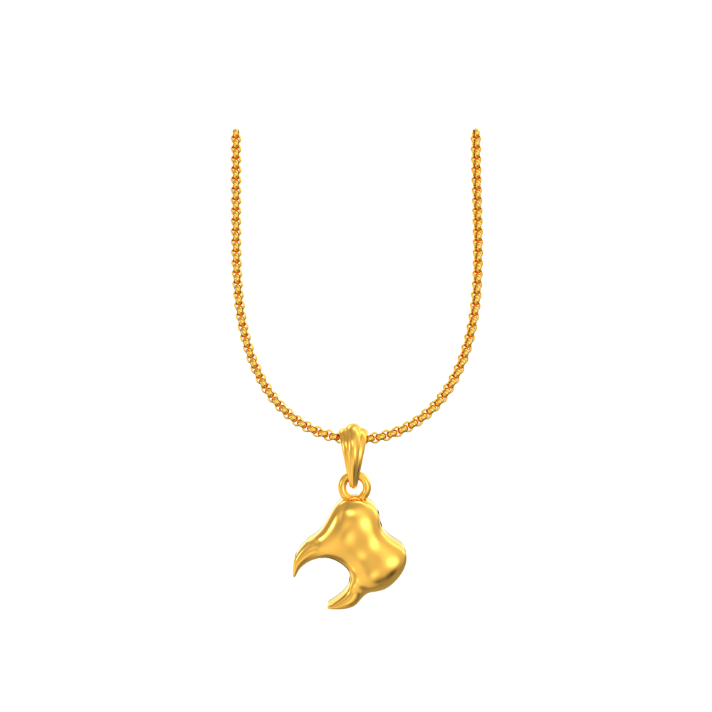 22k Teeth Gold Pendant