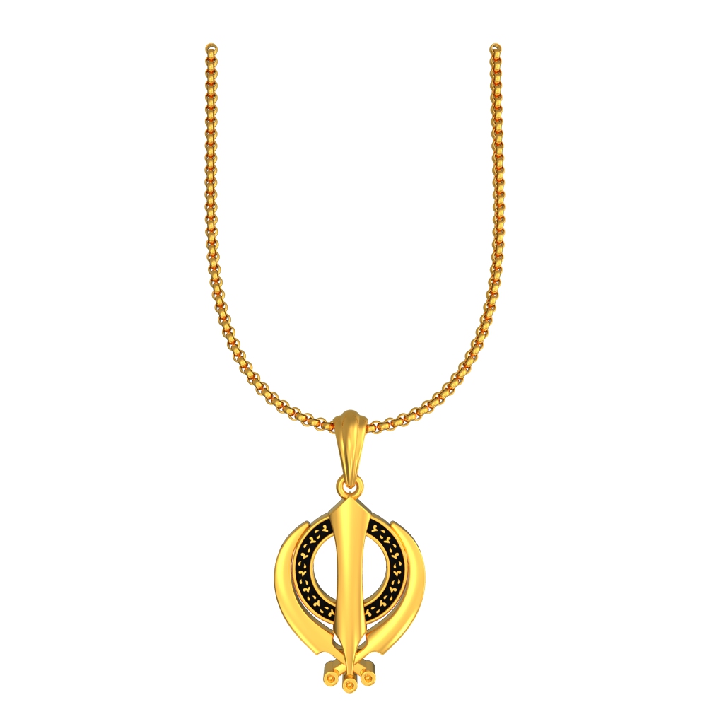 22k Unique Attractive Circle Gold Pendant