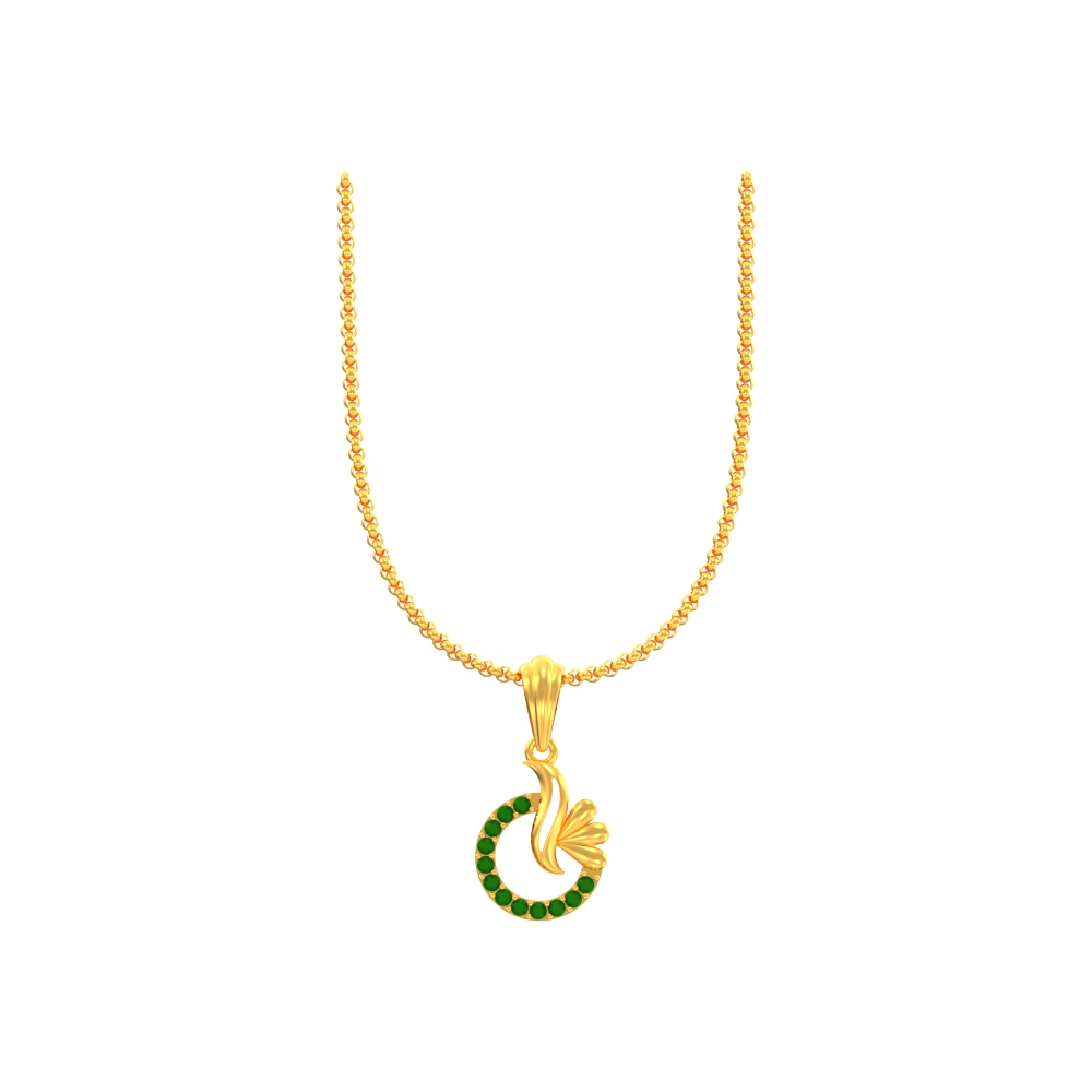 Adorable Flower Gold Pendant