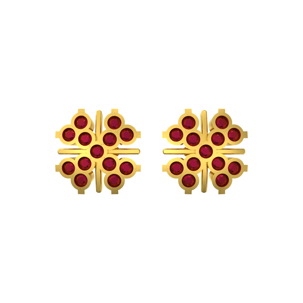 Affordable Halo Gold Earrings
