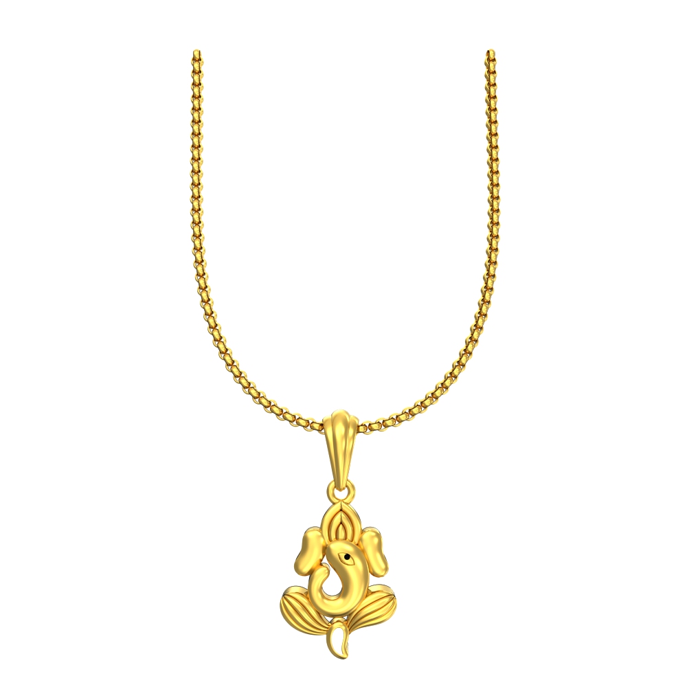 Antique Vinayagar Gold Pendant