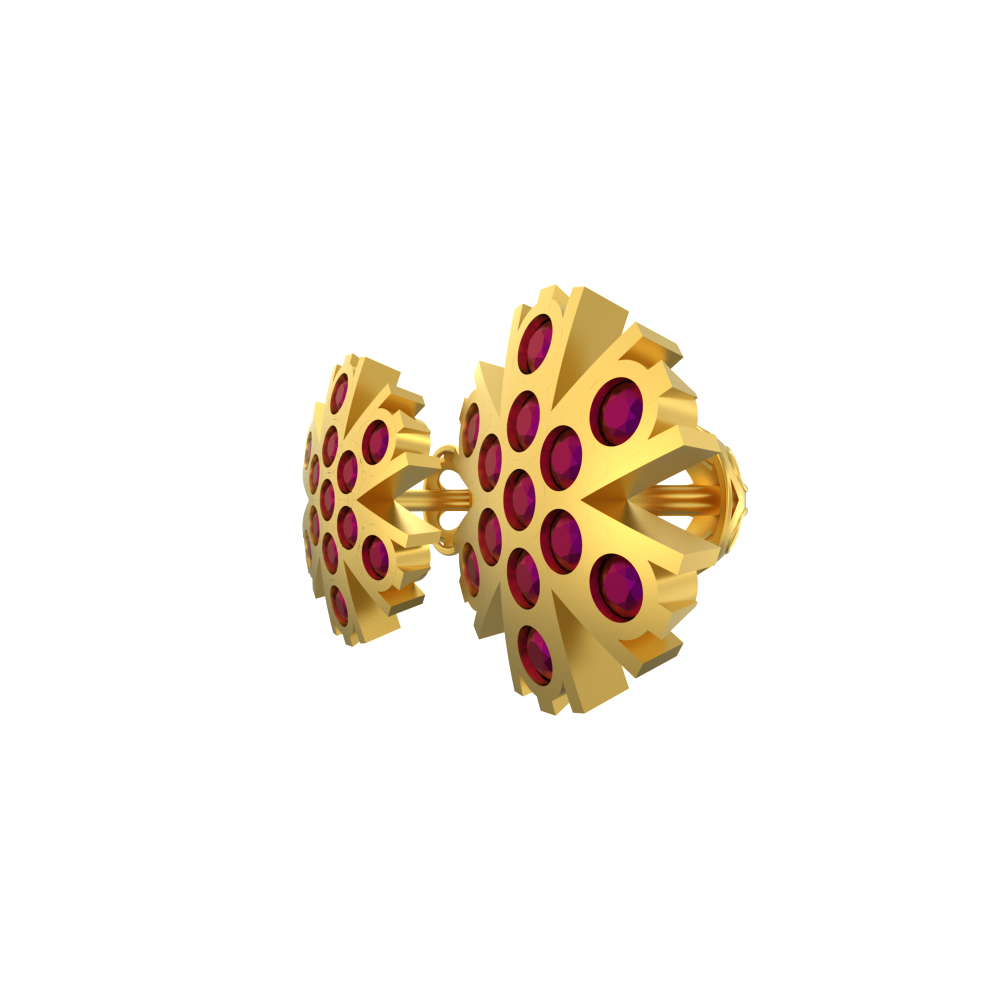 Asterisk Design Gold Studs Chennai