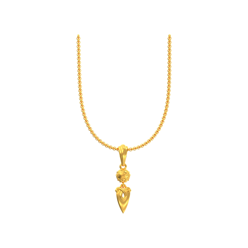 Beauteous Blooming Golden Pendant