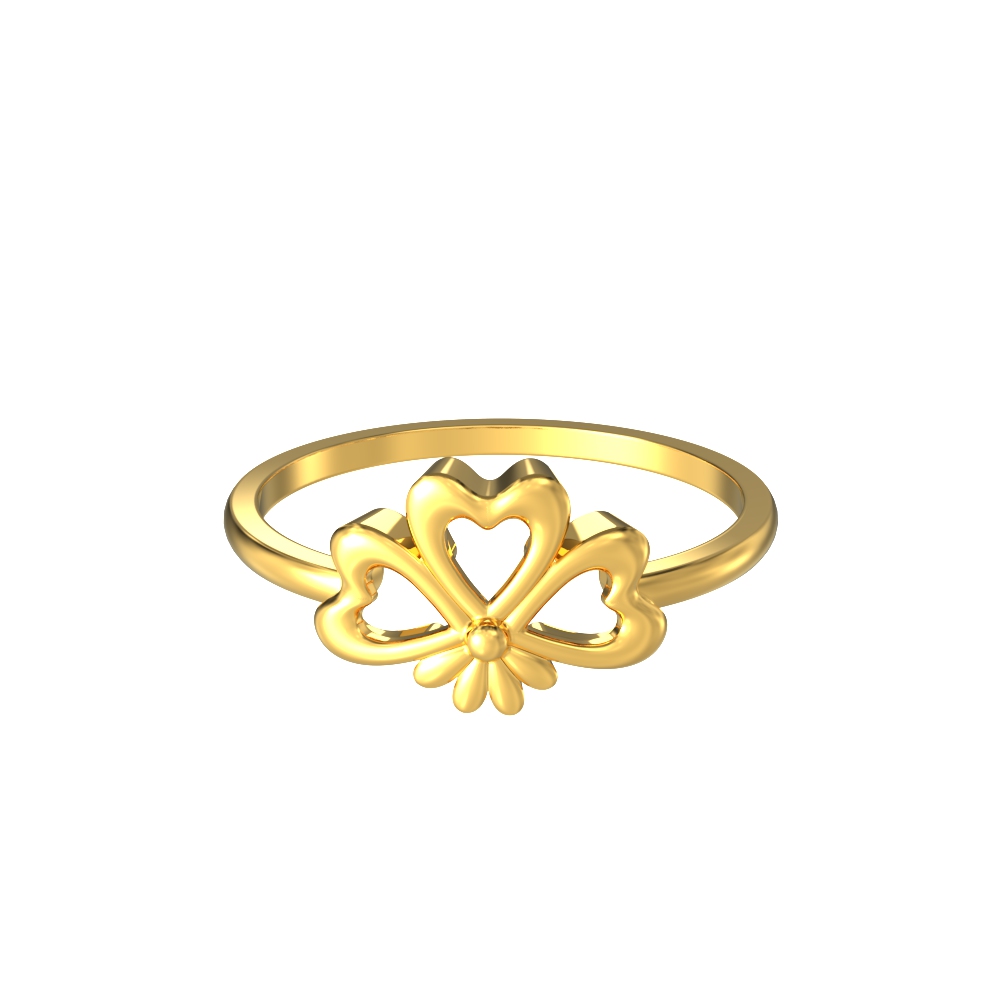 Beautiful Flower 22k Gold Ring