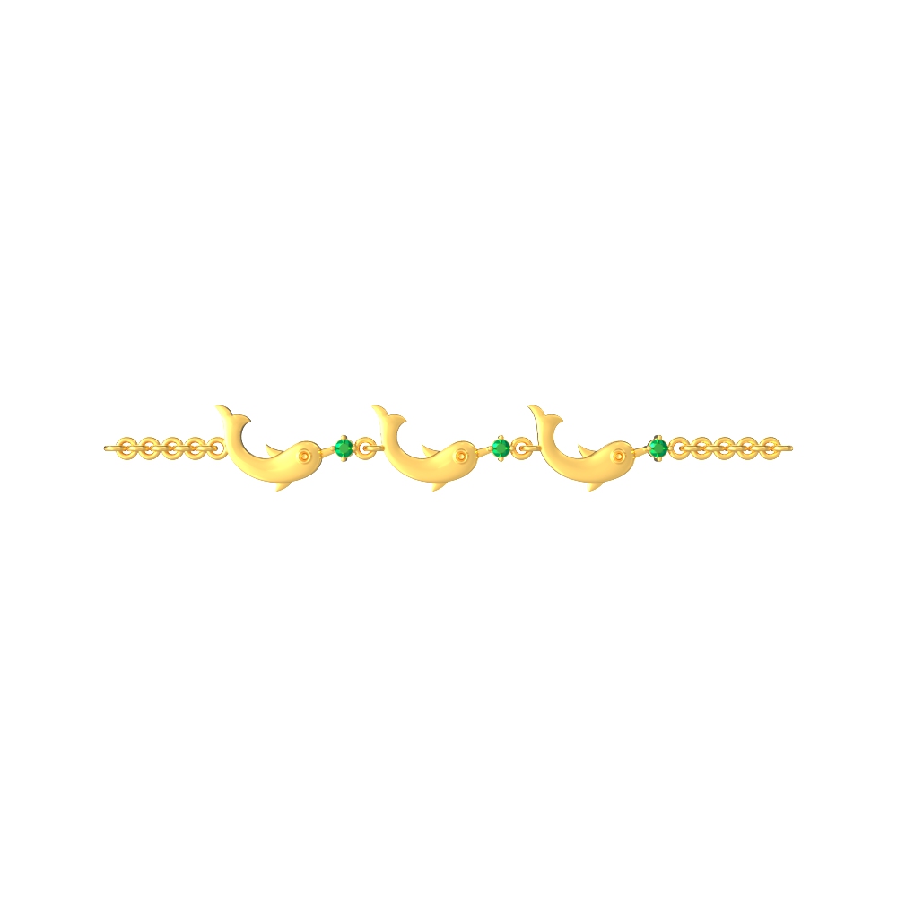 Beautiful Women Fish Bracelet Gold