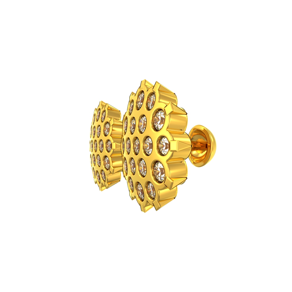 Big-Sized-Gold-Stud-with-Stones