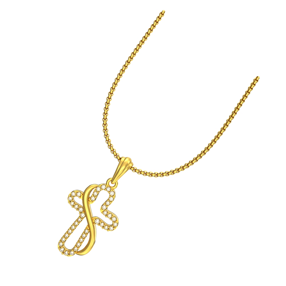 Christian Cross Stone Pendant