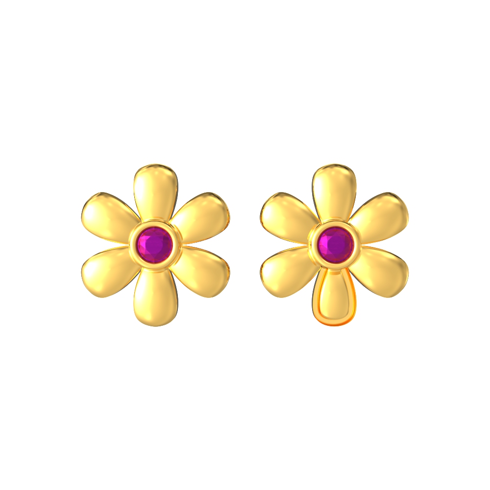 Classic-22-karat-Stone-Gold-Stud