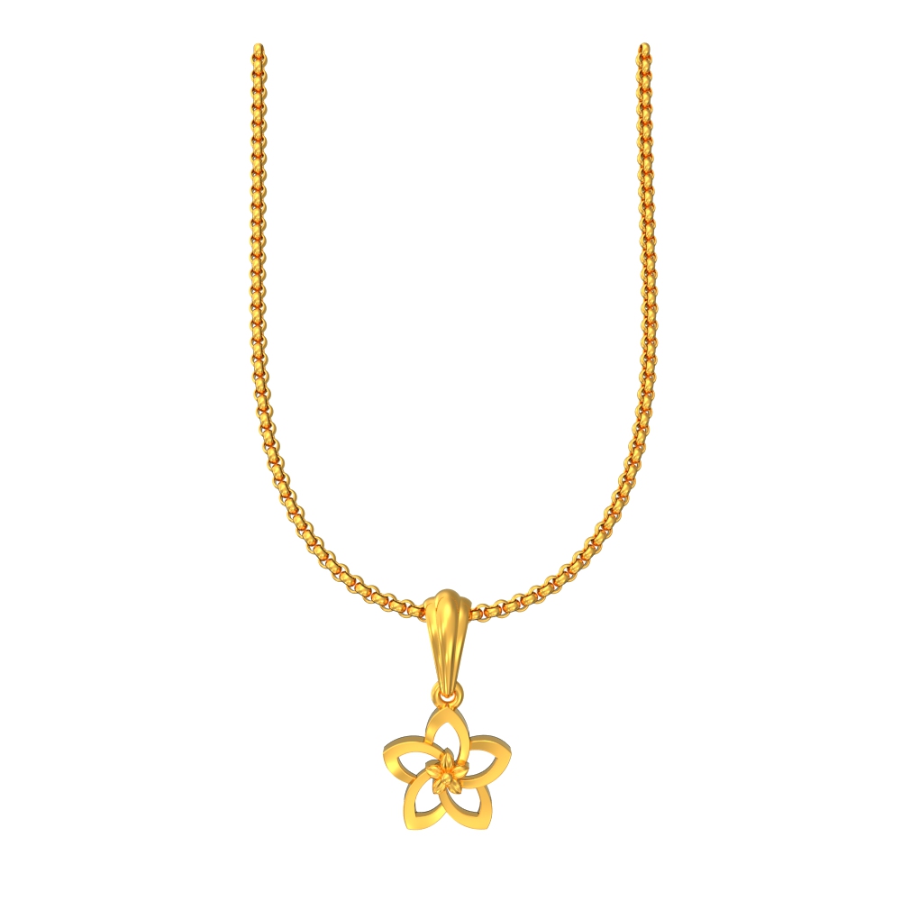 Classic Flower Gold Pendant