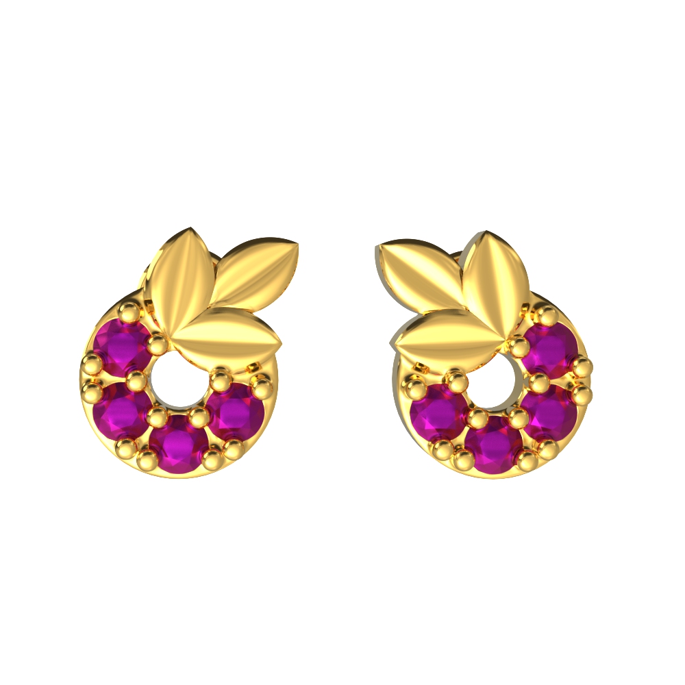 Customized Circle Gold Earring