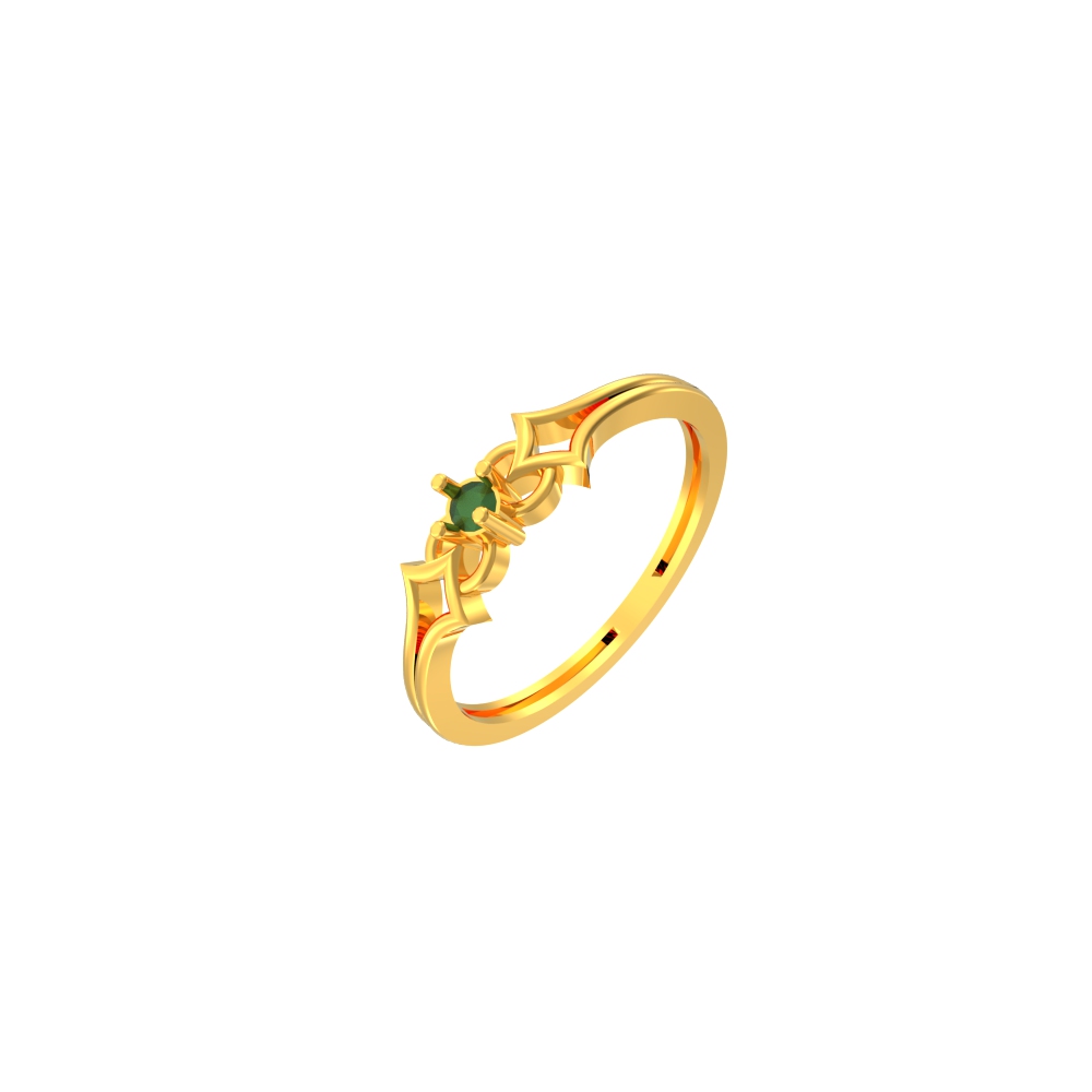 Cute-Circle-Design-Gold-Ring