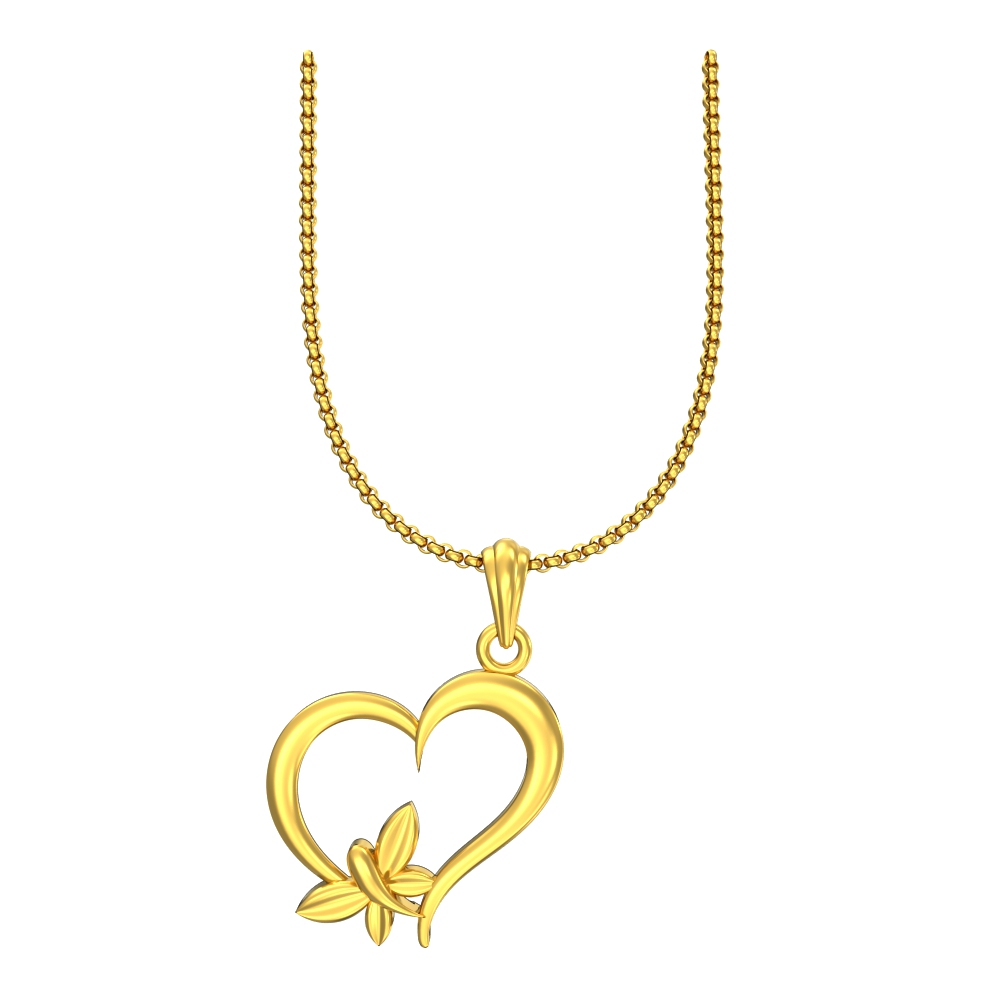 Cute Simple Gold Pendant