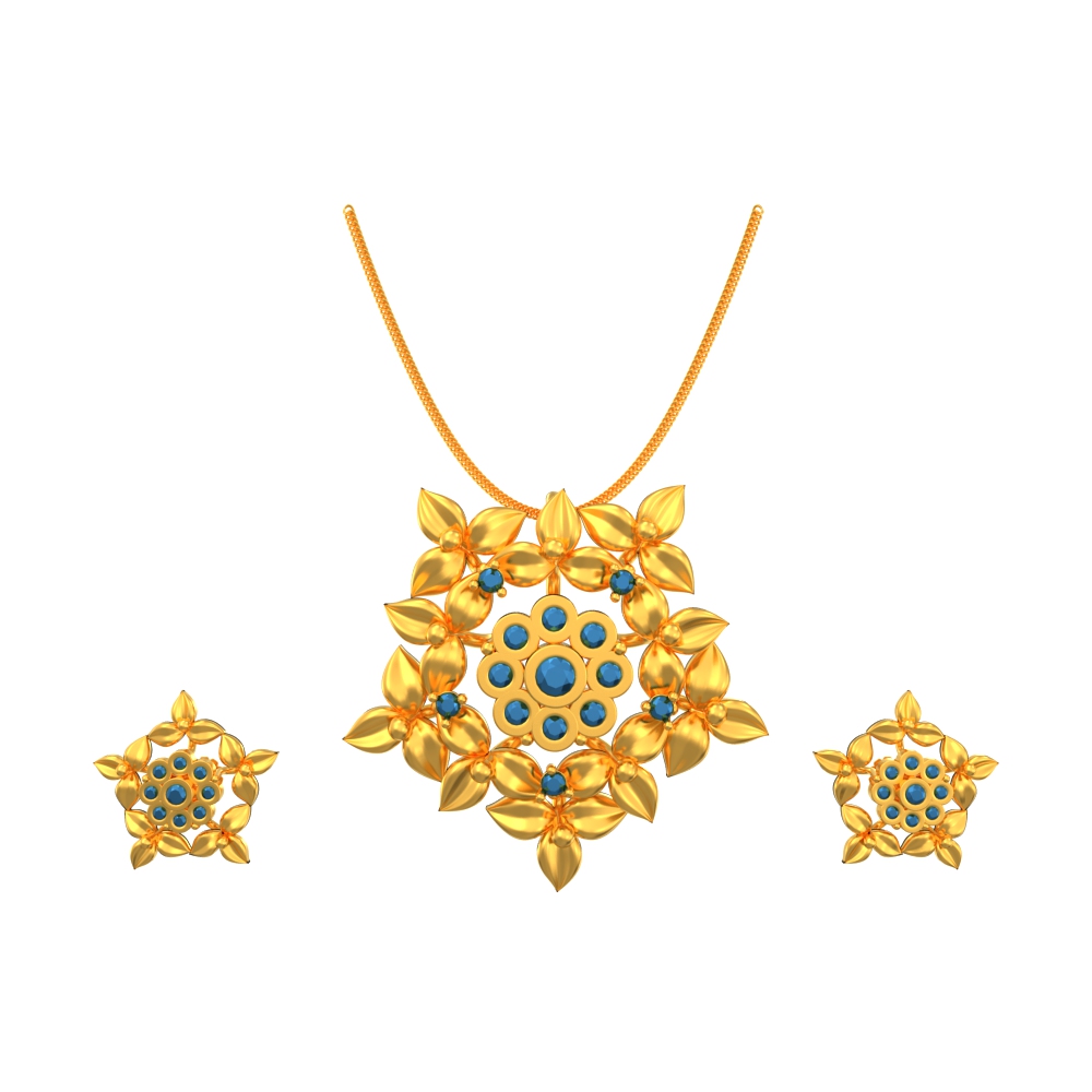 Dainty-Floral-Pendant-Set