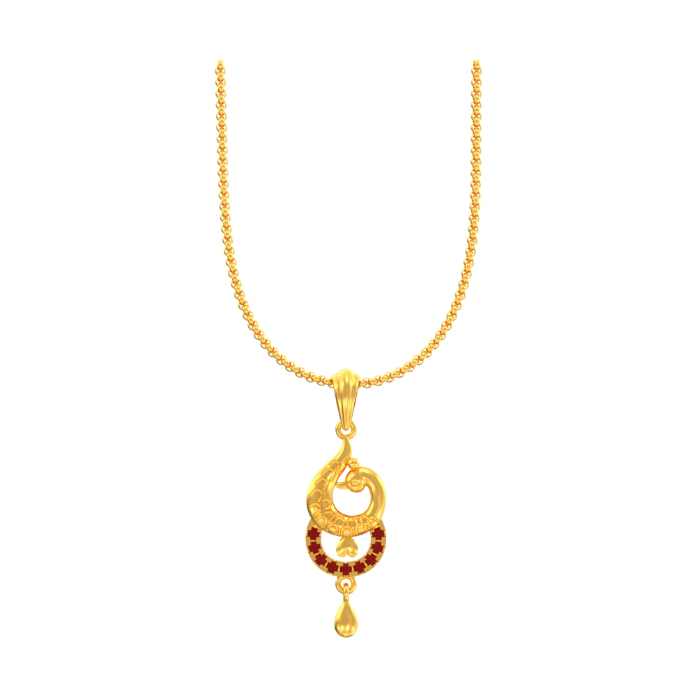 Dangling Peacock Pendant