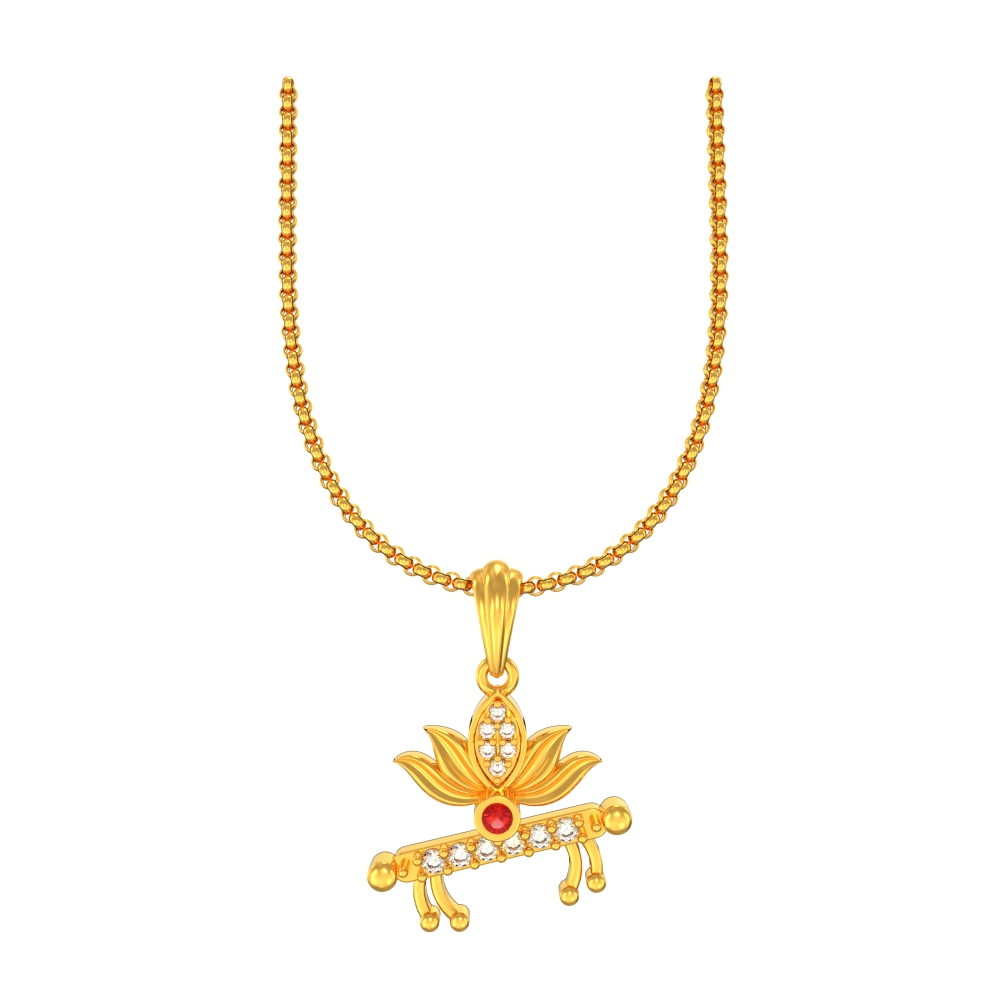 Divine OM Gold Pendant