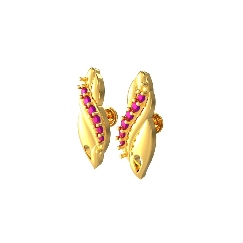 Elegant Modern Gold Studs for Women
