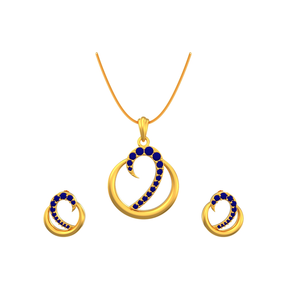 Enthralling-Curvy-Pendant-Set