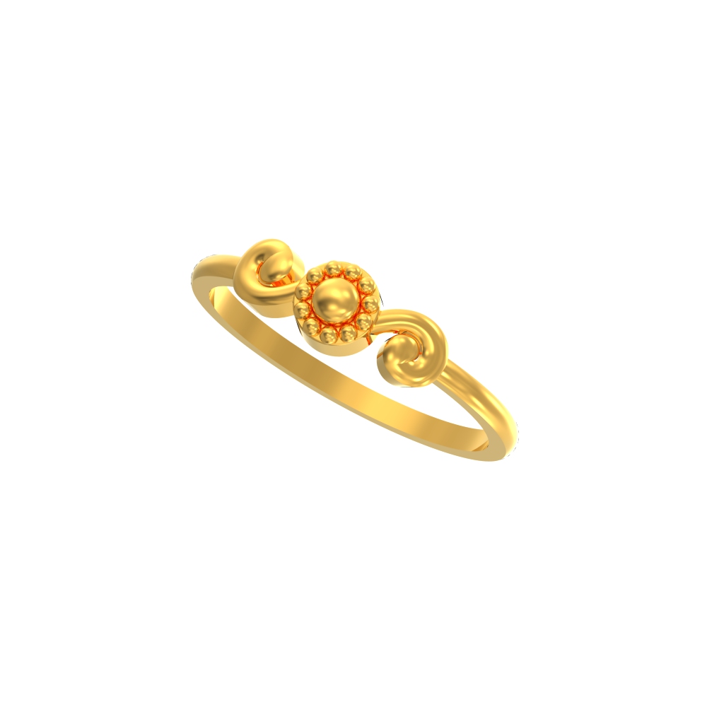 Eternal Swirl Curve Ring