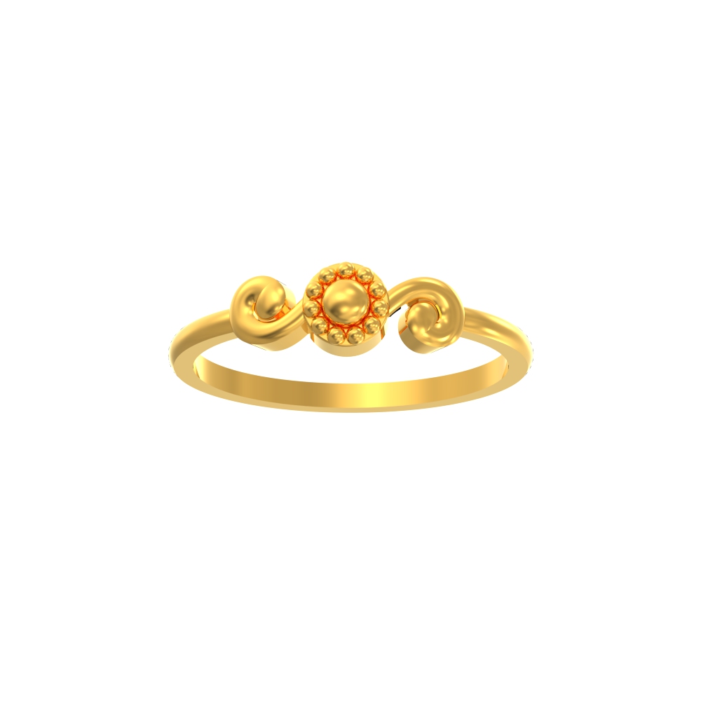 Eternal Swirl Curve Ring
