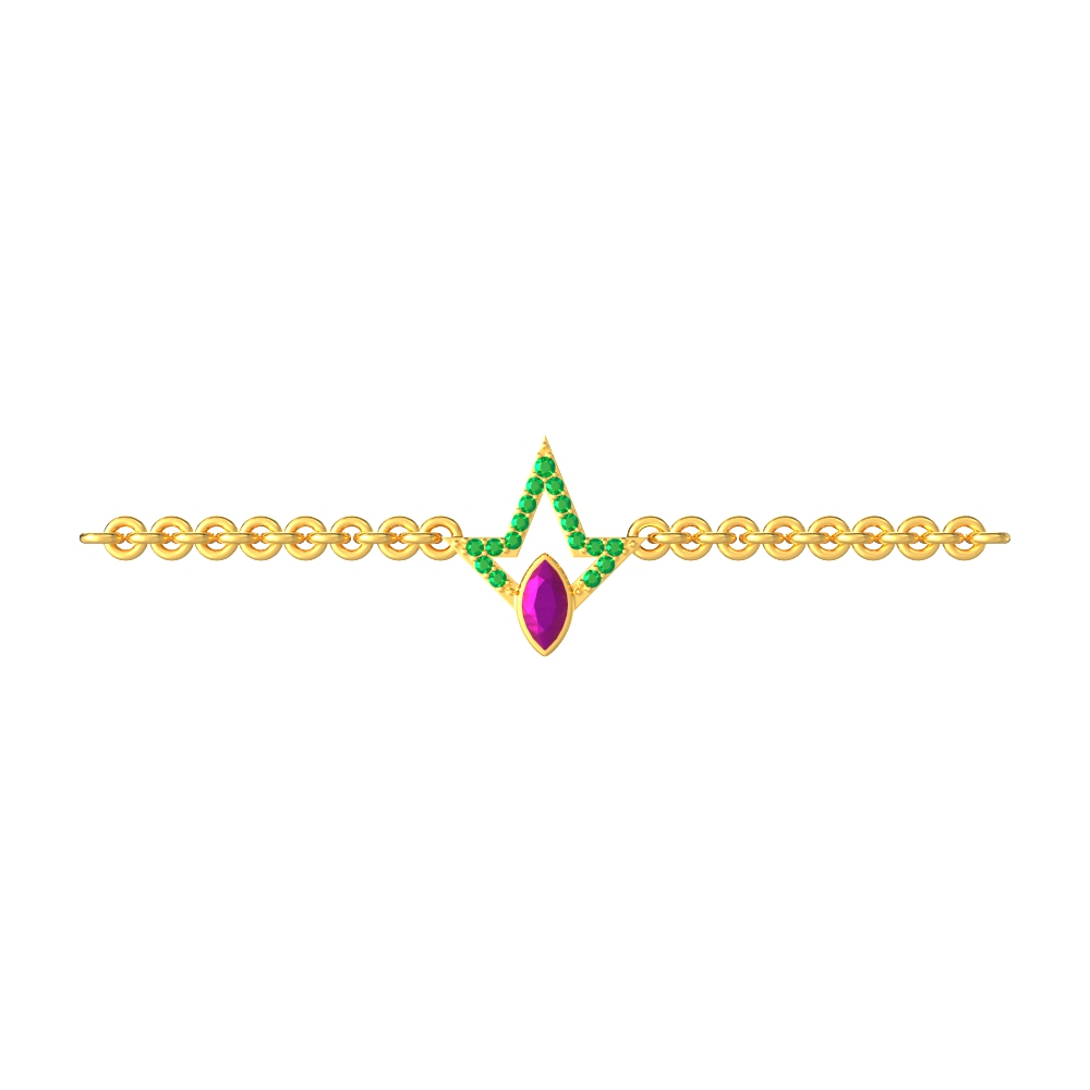Fancy Modern Gold Bracelet