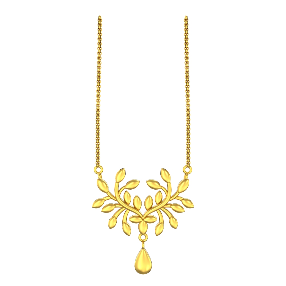 Floral-Bunch-Gold-Pendant
