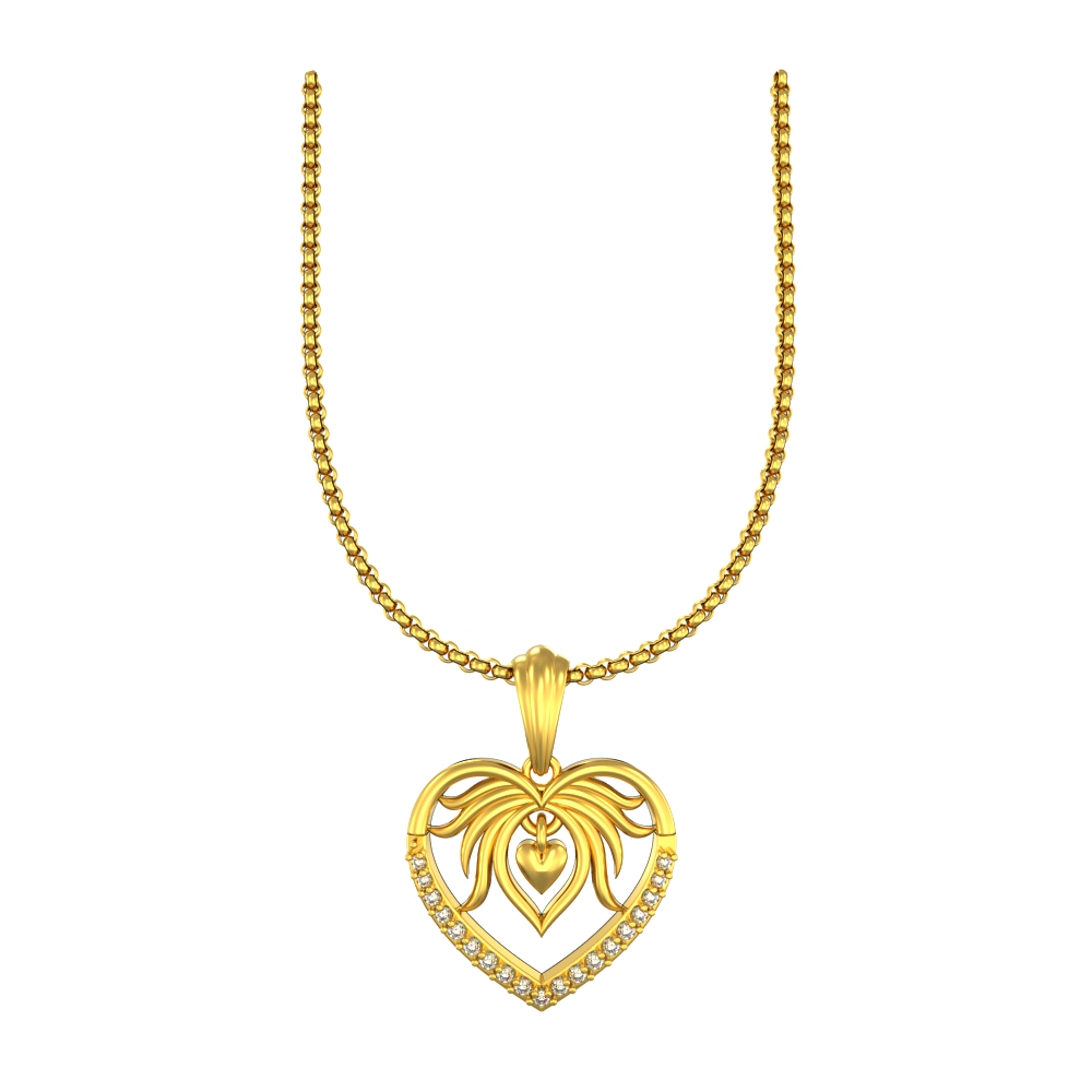 Floral-Heart-Gold-Pendant