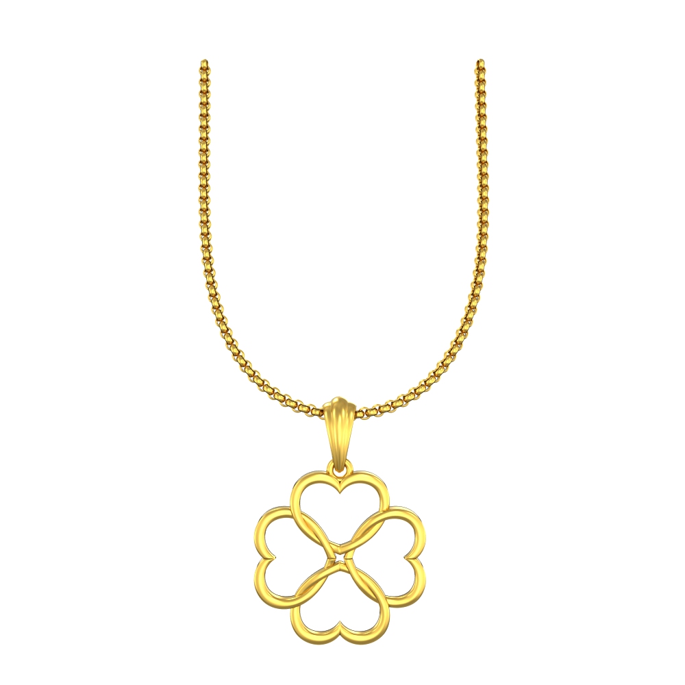 Floral-Heart-Gold-Pendant