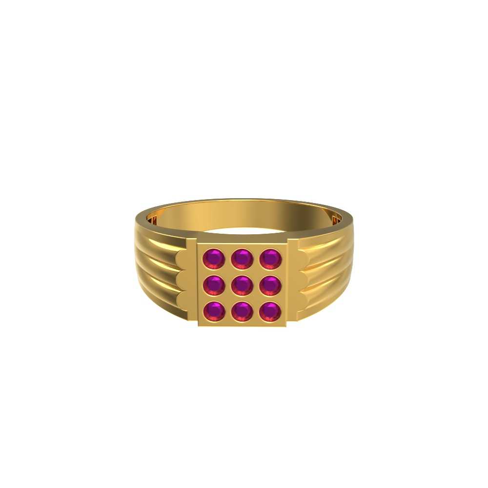 Gleaming 22kt Gold Statement Ring