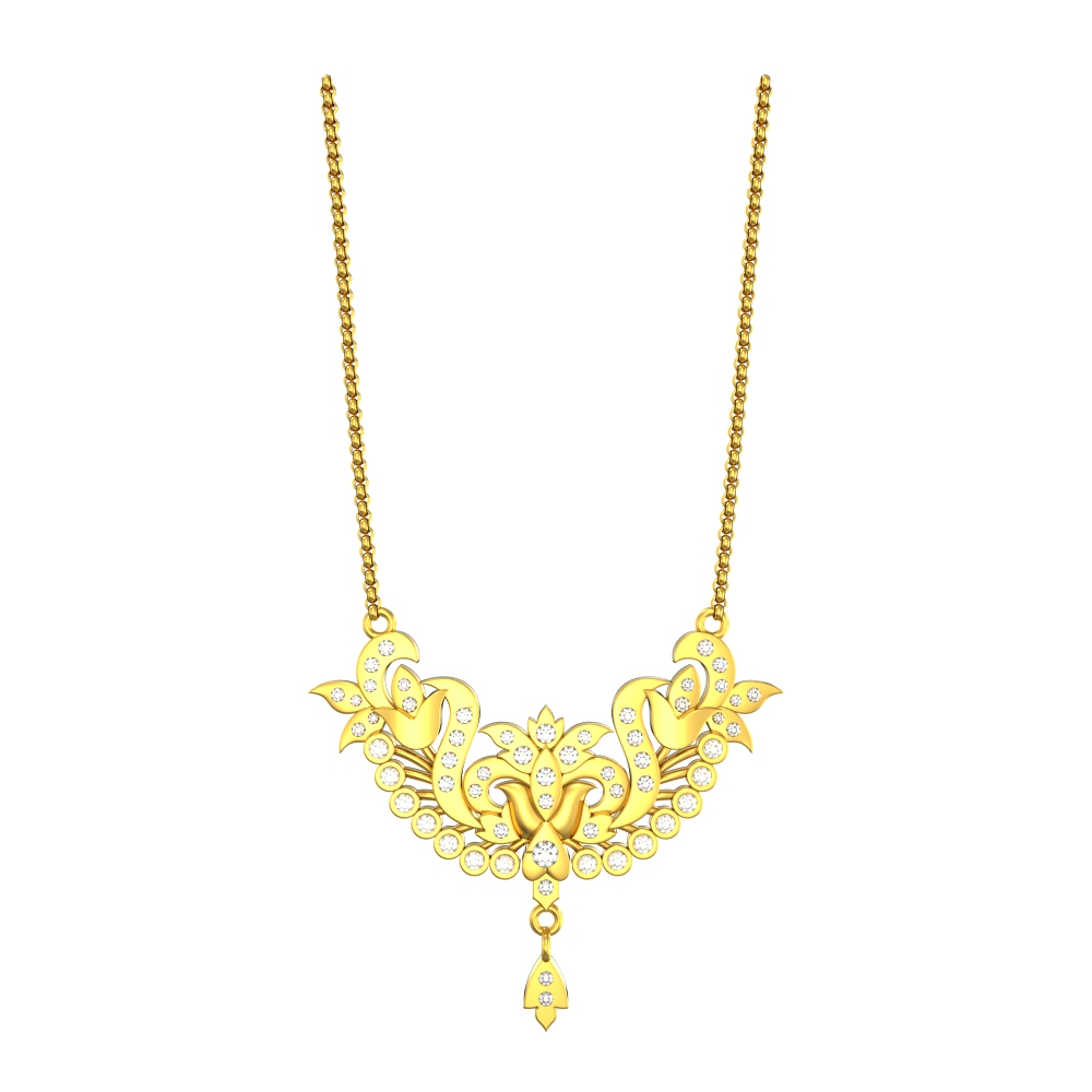 Graceful-Floral-Gold-Pendant