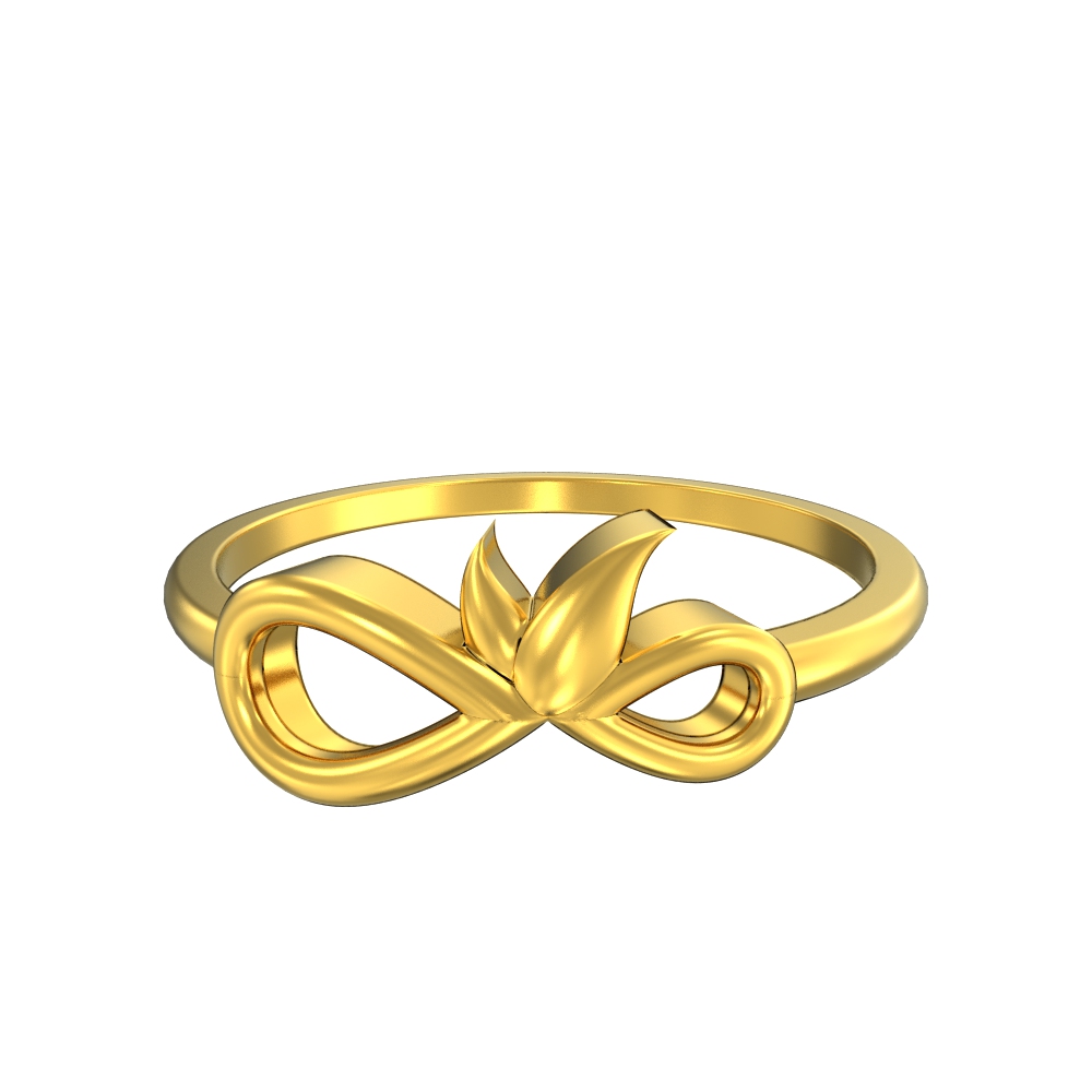 Leaf-with-Infinity-Gold-Ring