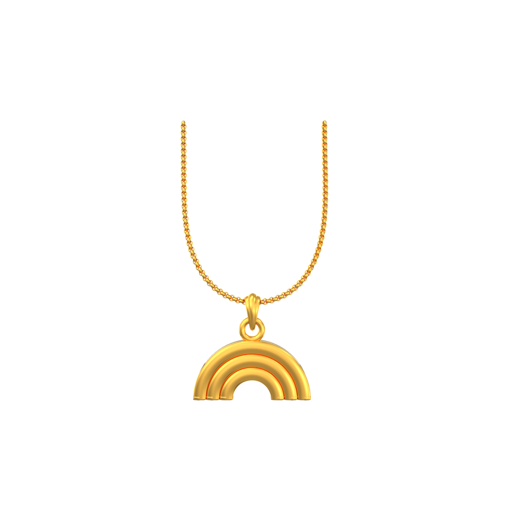 Light Weight Daily Wear Gold Pendant
