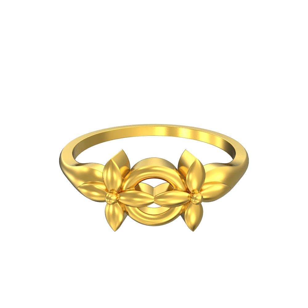 Linked-Flowers-Gold-Ring