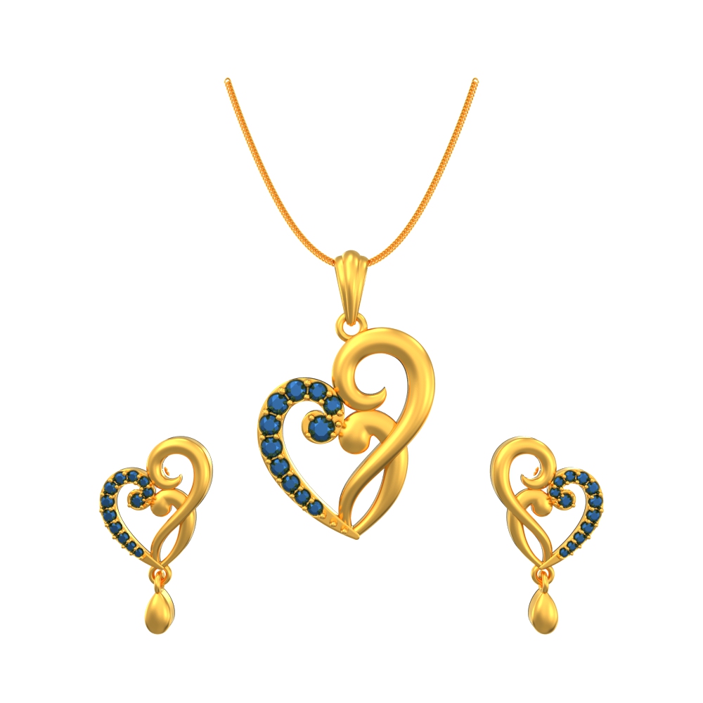 Lovely-Heart-Pendant-Set