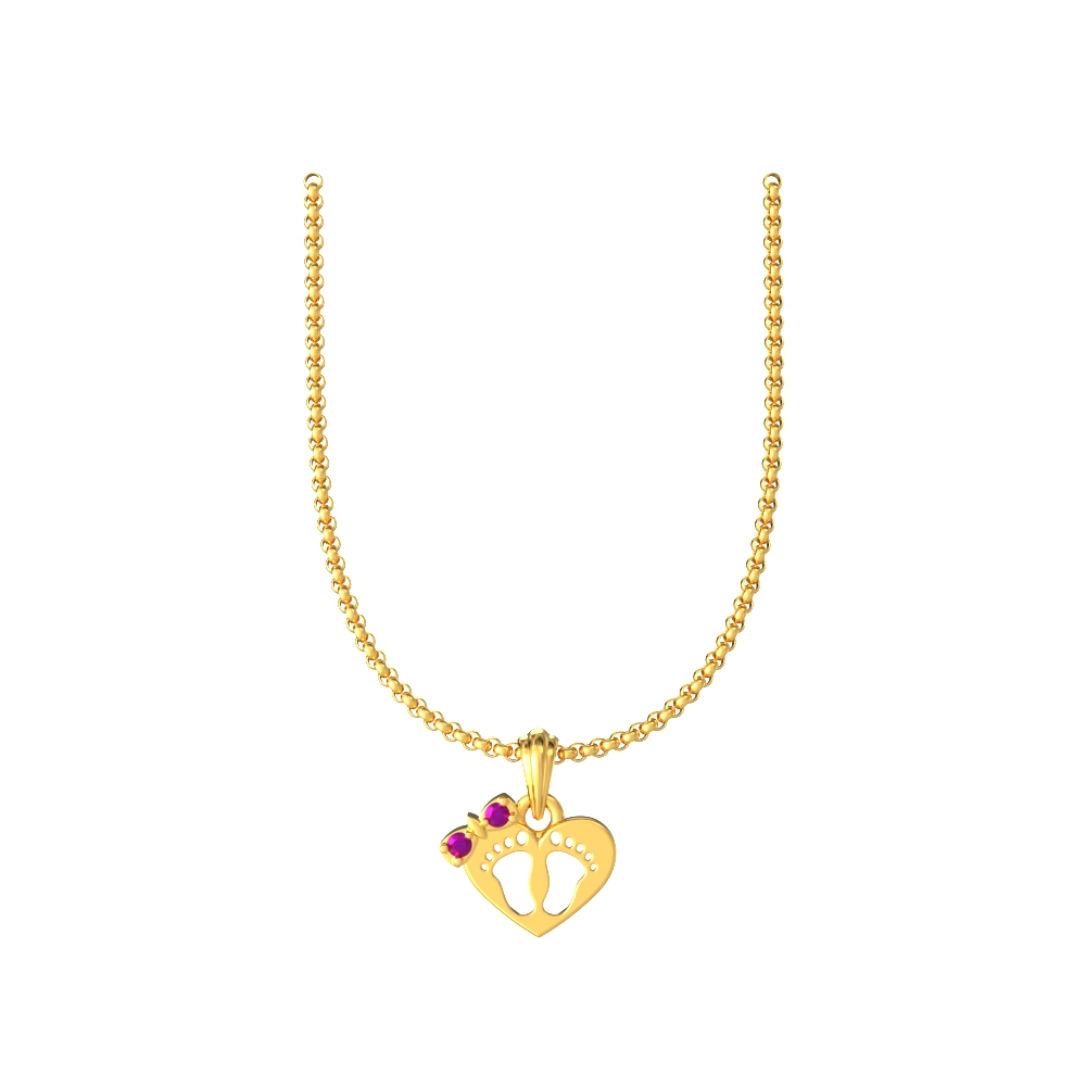 Lovely Leg Footprint Pendant