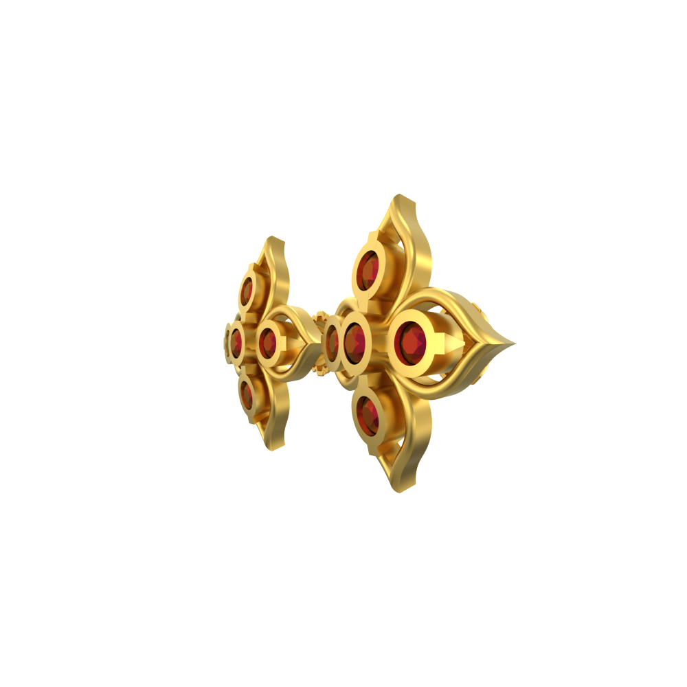Luxury Lattice Design gold Earrings Chennai