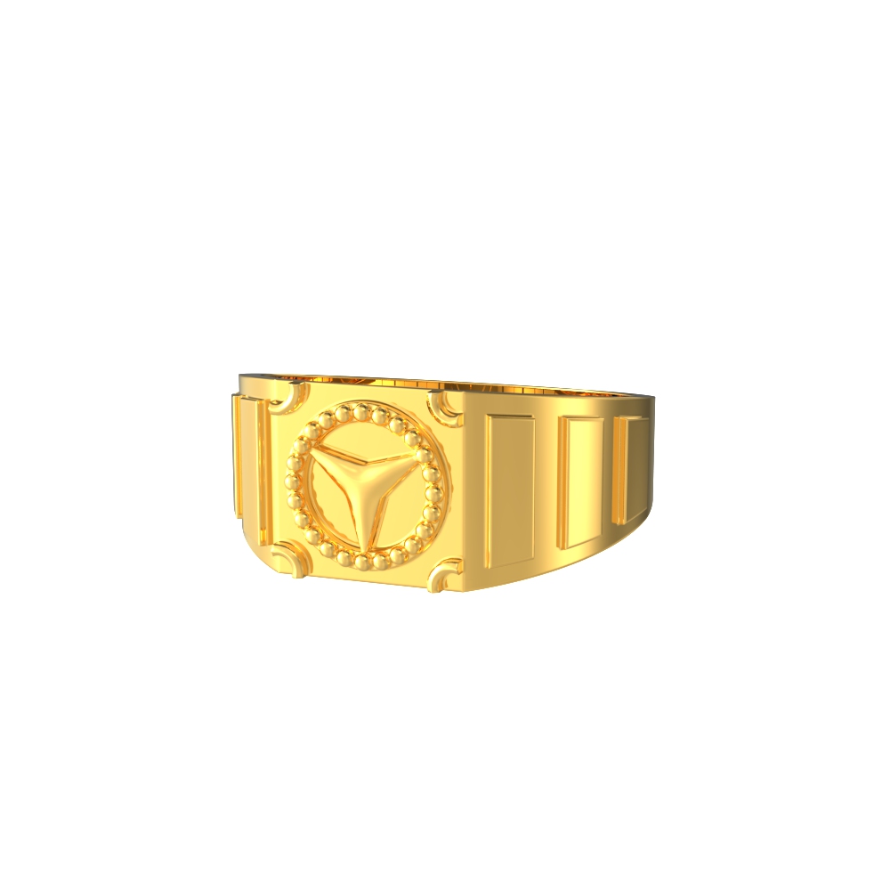 Mercedes Benz Symbol Men's Ring