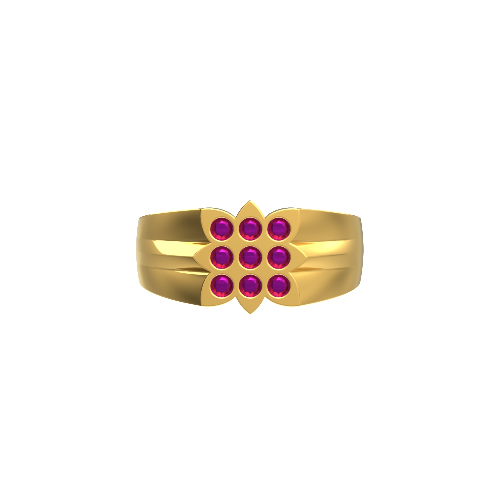 Modern 22kt Gold Brilliance Ring
