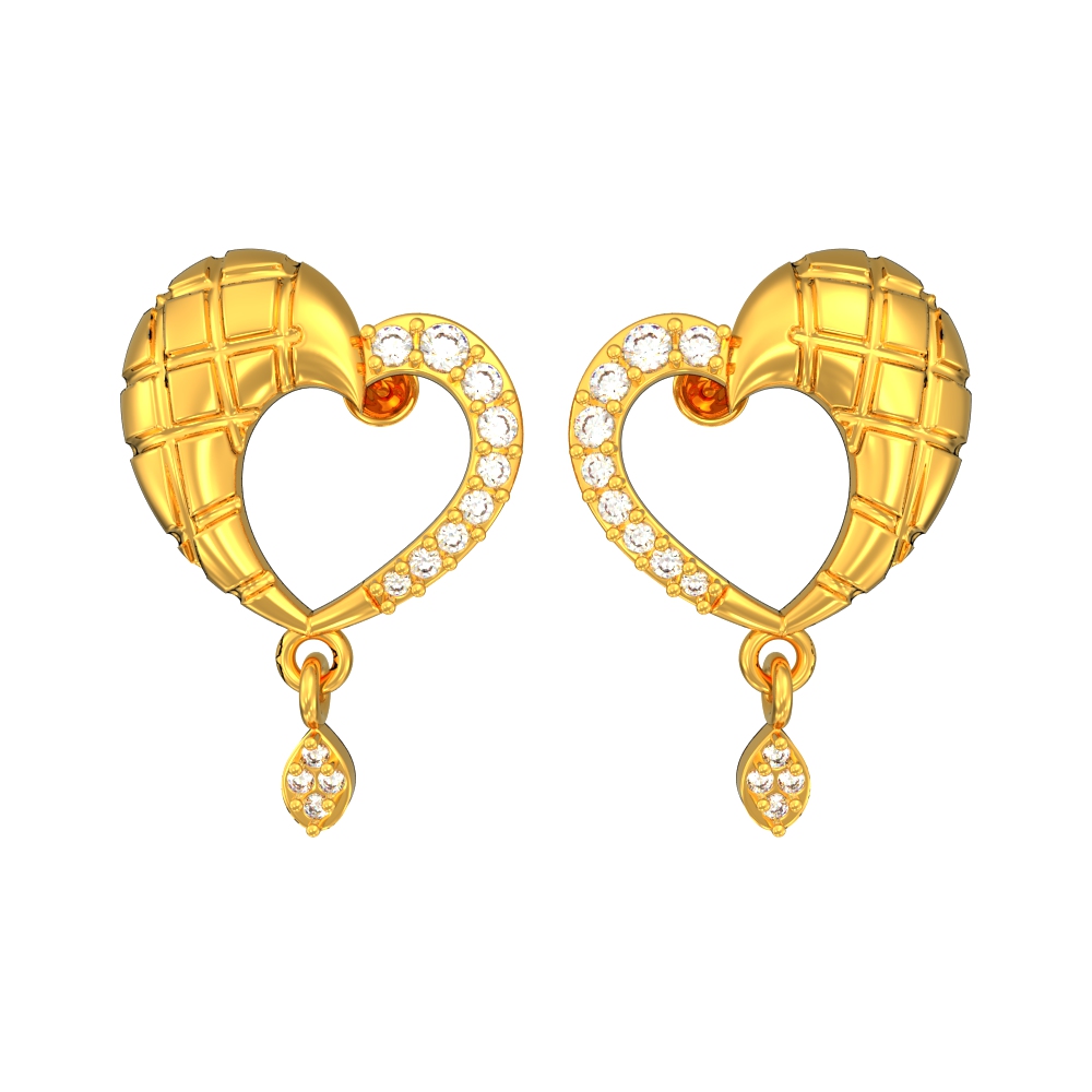 Modern-Curvy-Gold-Stone-Stud