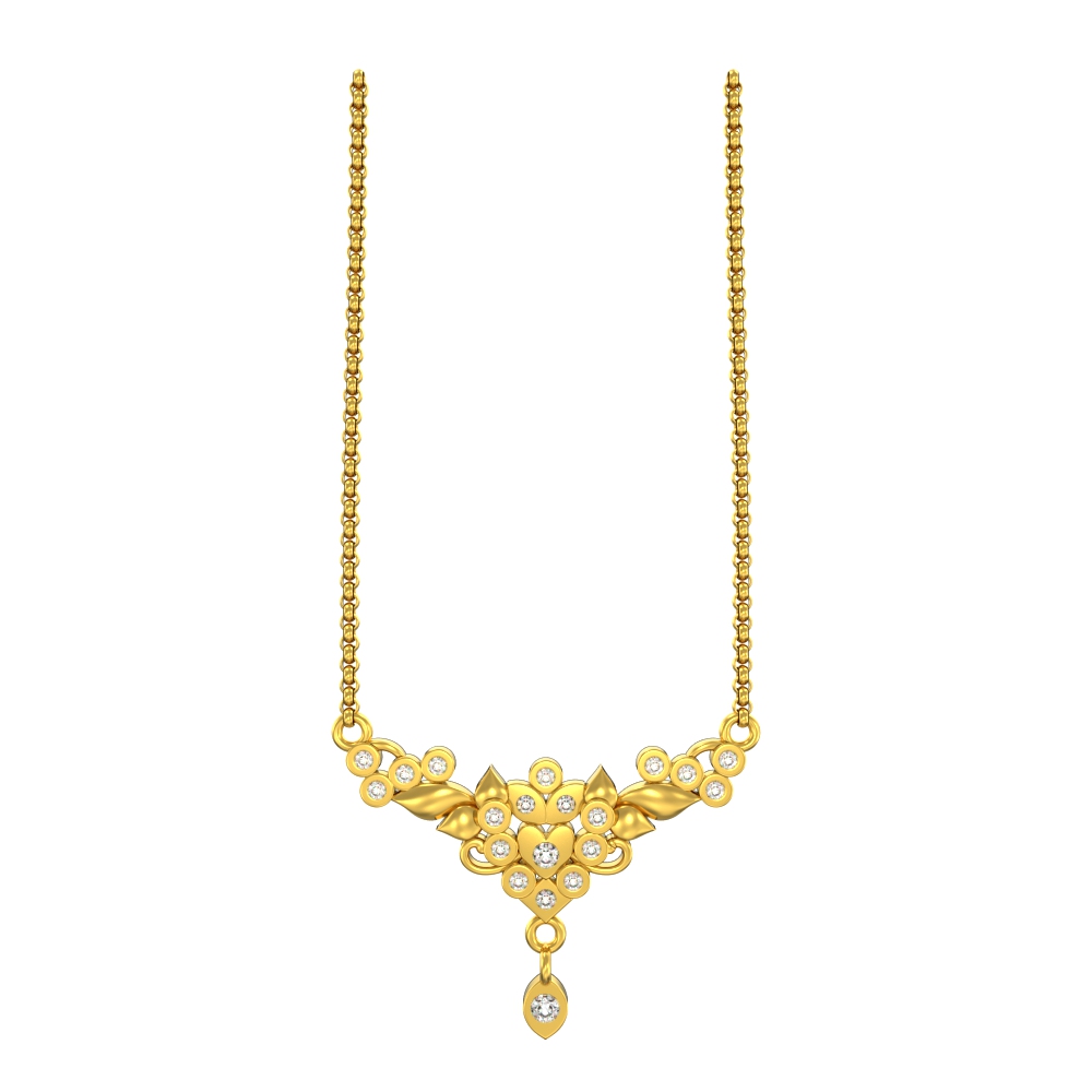 Modern-Flower-Gold-Pendant