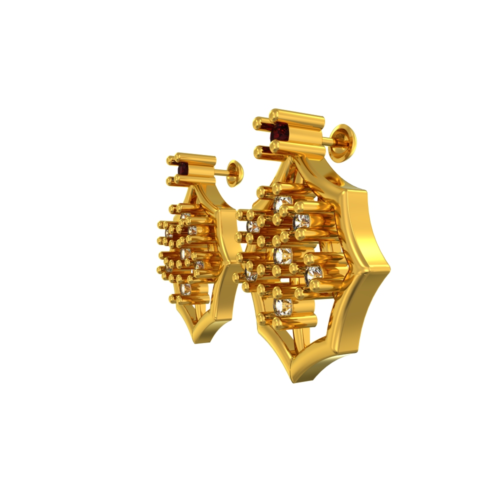 Modern Geo Stud Earrings
